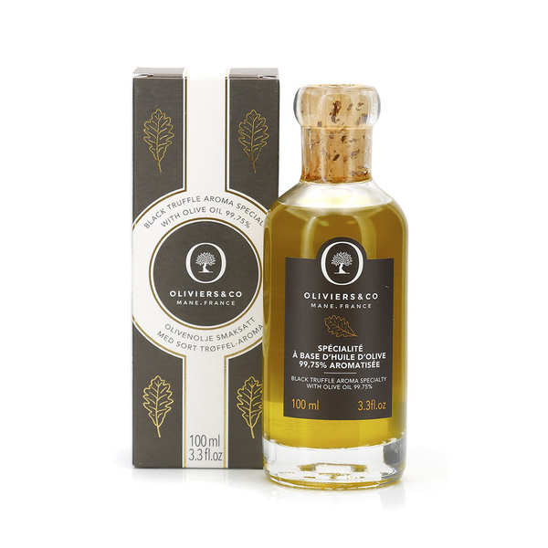 Huile d'olive vierge extra aromatisée truffe noire - 100ml