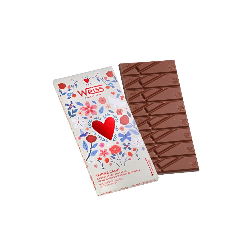 Tablette de chocolat blond 35% Dulcey café 120g