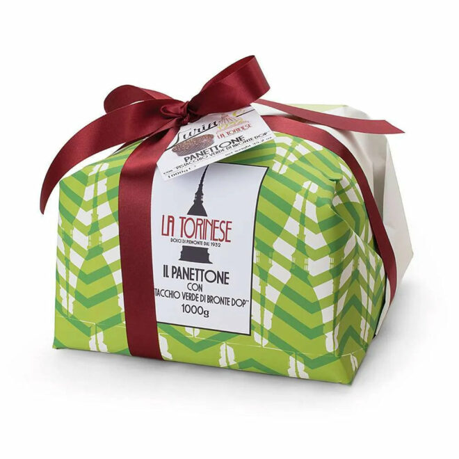 Panettone con Pistacchio Verde di Bronte DOP Turiné La Torinese 1kg